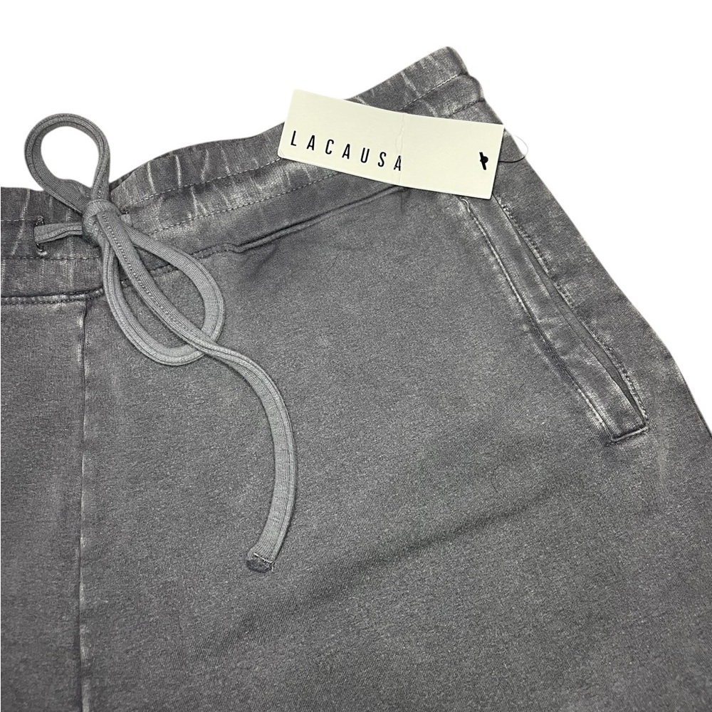 LACAUSA Slater Sweatshorts in Washed Gray - Picture 6 of 10
